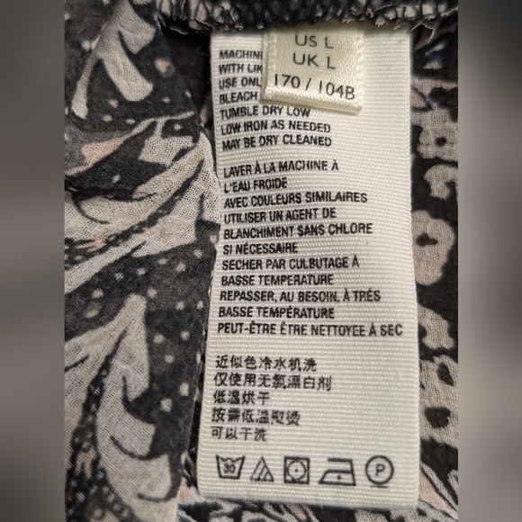 Free People Dani Button-Down Blouse  - Size L- Oversized - Picture 8 of 10